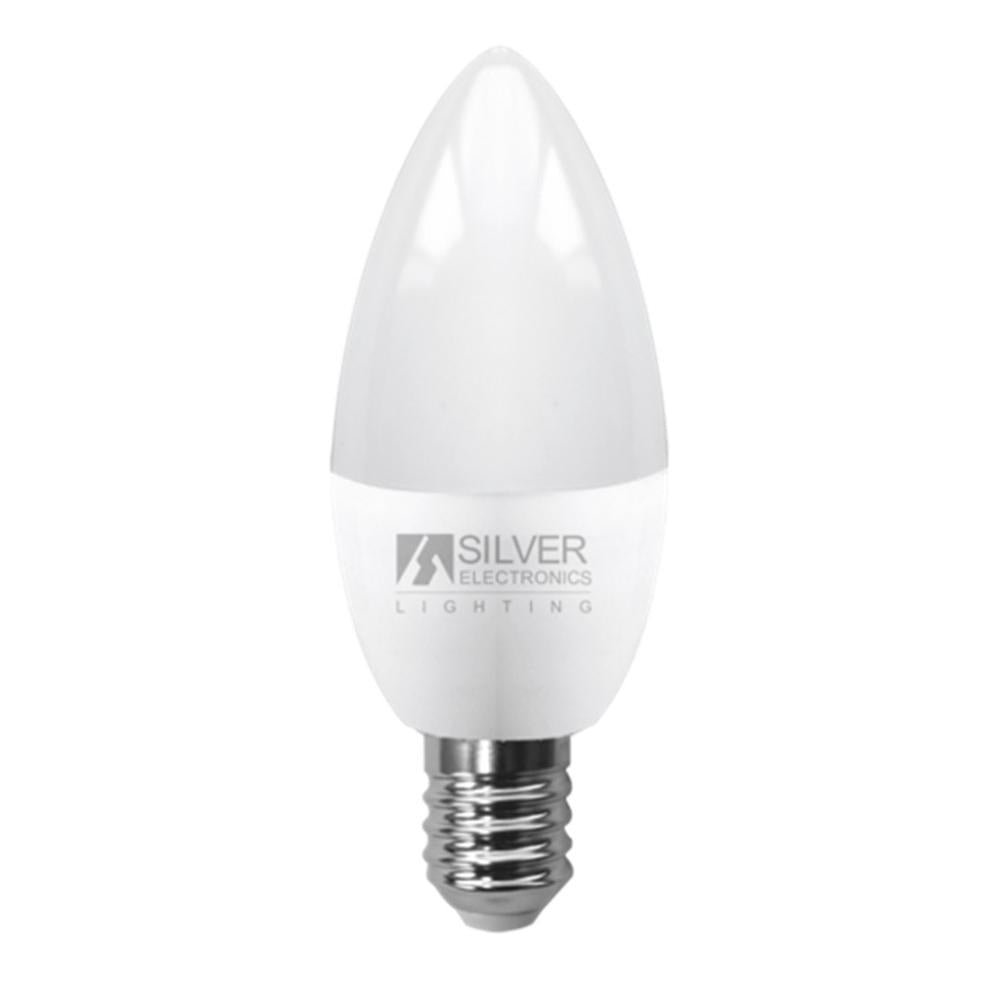 Bombilla led silver electronic eco vela 5w=35w - e14 - 3000k - 436 lm - 160º - luz calida - a+