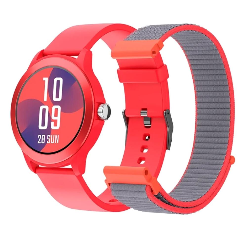 Smartwatch spc smartee duo vivo 1.27 pulgadas rojo + correa