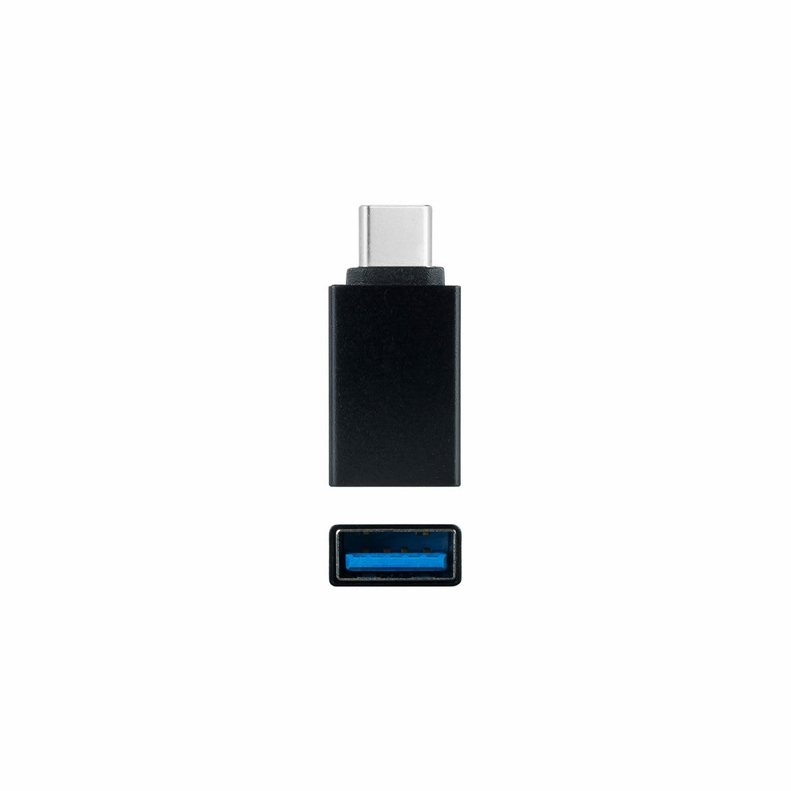 Adaptador usb a a usb c nanocable negro - hembra - macho