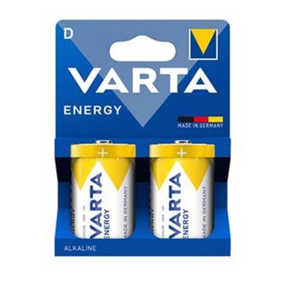 Blister pilas varta alcalinas energy lr20 d - 2 pilas