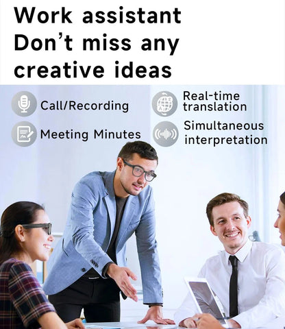 Gafas Inteligentes 4K Ultra HD EBOX – Cámara 8MP, Traducción IA y Música Bluetooth