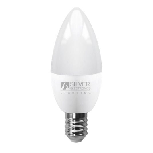 Bombilla led silver electronic eco vela 5w=35w -  e14 -  3000k -  436 lm -  160º -  luz calida -  a+