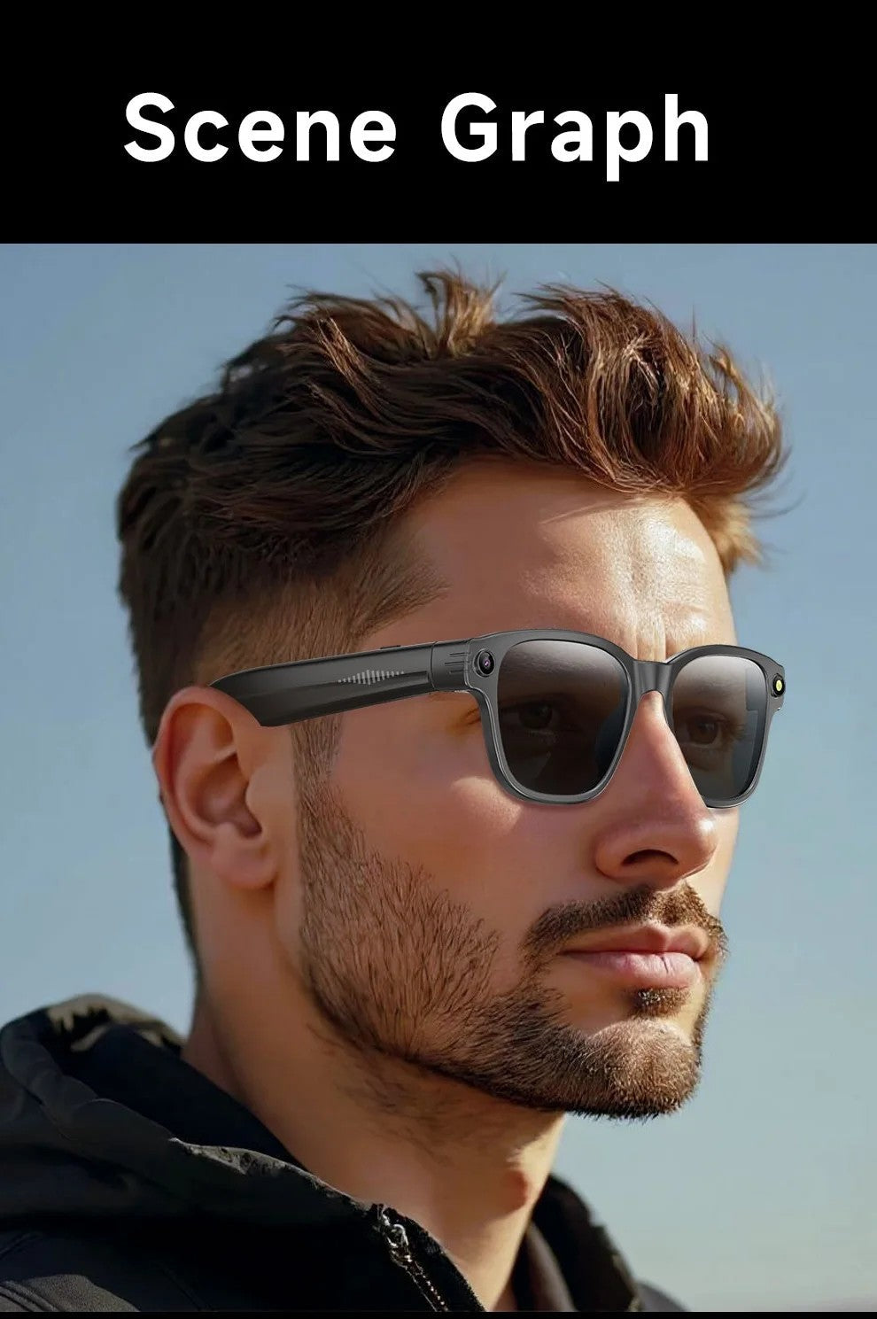 Gafas Inteligentes 4K Ultra HD EBOX – Cámara 8MP, Traducción IA y Música Bluetooth