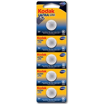 Blister pilas kodak boton litio ultra cr 2025 blister carton perforado -  5 pilas