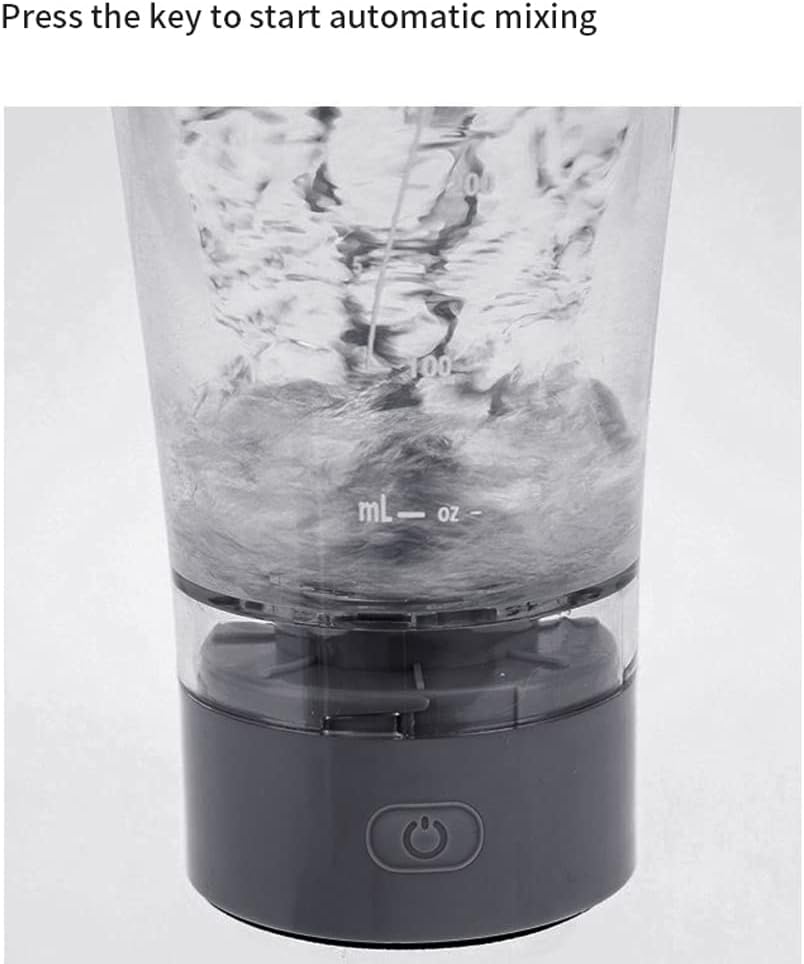 Coctelera Eléctrica Recargable 450ml – Batidora Portátil para Proteínas y Batidos Fitness