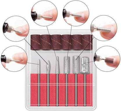 Set Eléctrico de Manicura y Pedicura 30.000RPM – Taladro Profesional con Brocas, Lima y Pulidor de Uñas