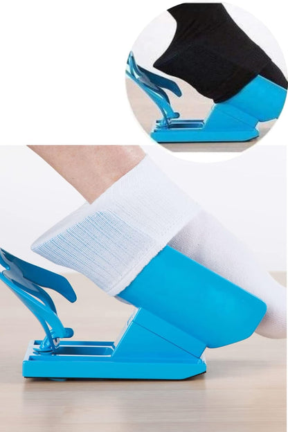 Asistente para Poner y Quitar Calcetines con Mango Largo y Calzador Incorporado