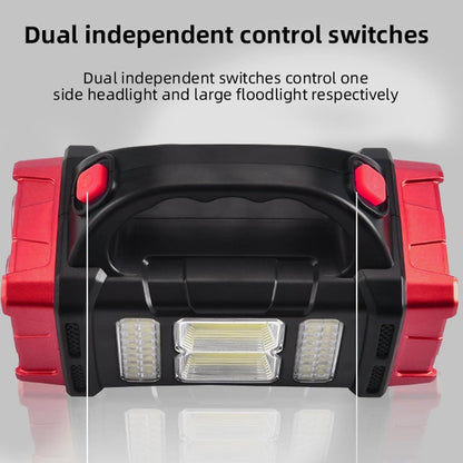 Foco LED Solar Recargable – Linterna de Camping con 4 Modos de Luz, Impermeable IP44, Gran Angular, USB y Solar