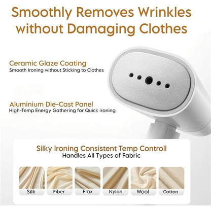 Plancha de Vapor Portátil 1300W – Uso Vertical y Horizontal