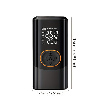 Inflador automático con bateria recargable, luz LED