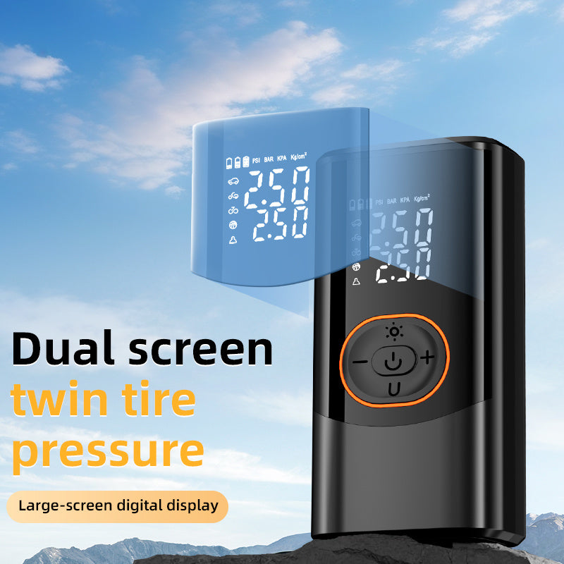 Inflador automático con bateria recargable, luz LED