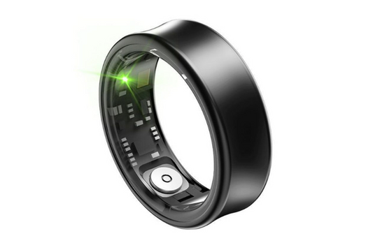 Anillo Inteligente Smart Ring – Monitoreo de Sueño, Oxígeno y Ritmo Cardíaco (Color Negro Metálico)