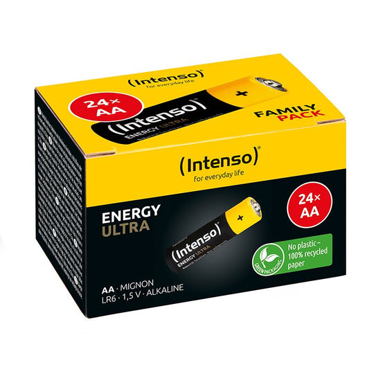 Pack de pilas alcalinas intenso energy ultra aa lr06 24 unidades