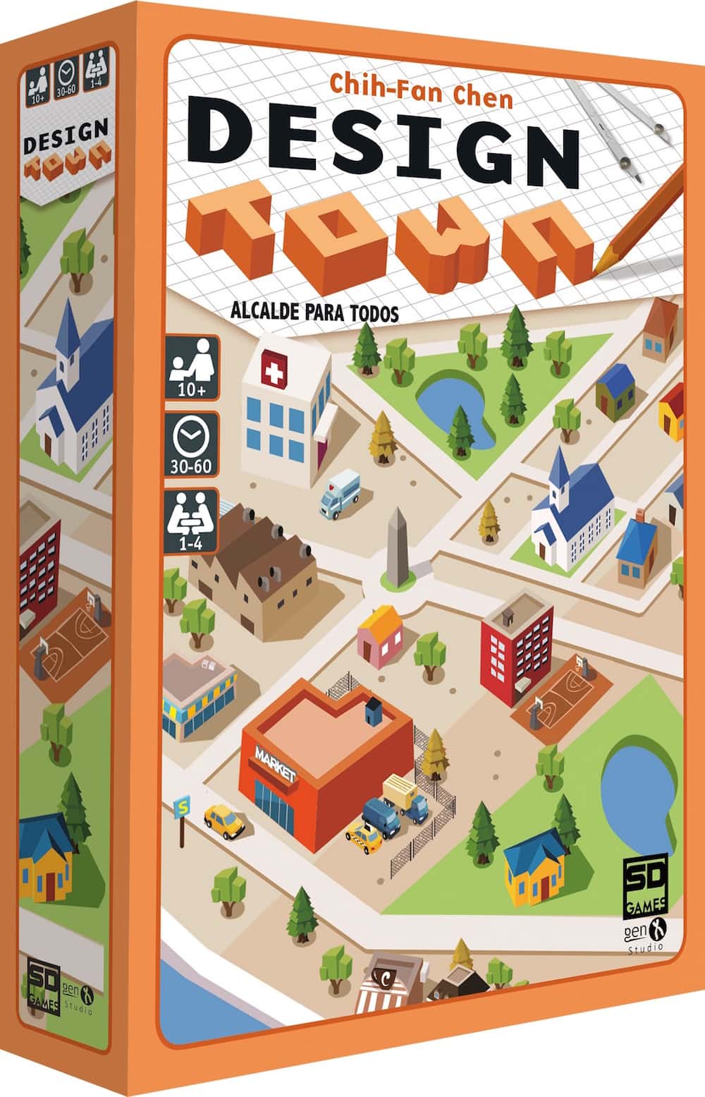 Juego de mesa design town pegi 10