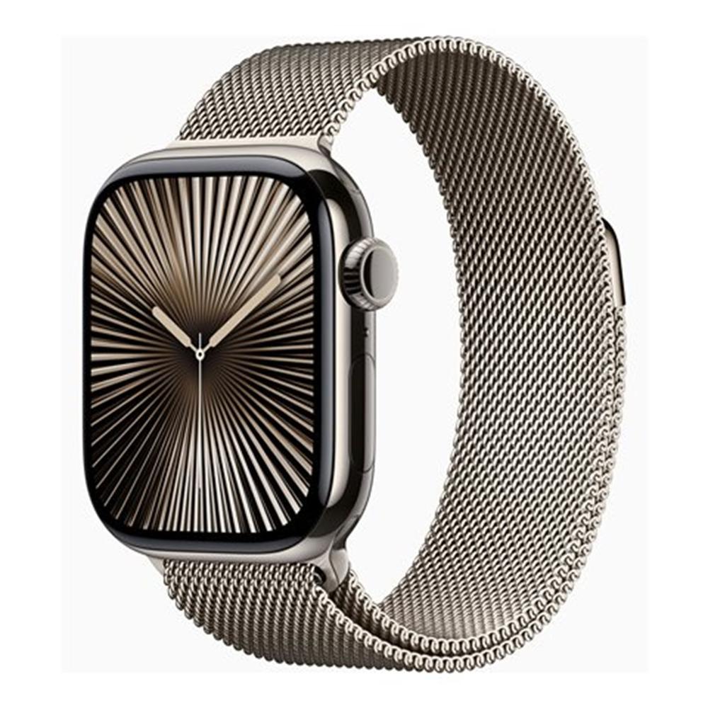 Smartwatch apple watch series 10 gps + cell 42mm natural titanium milanese loop m - l