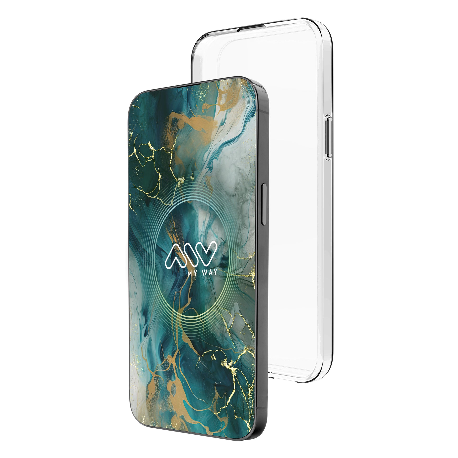 Carcasa myway para apple iphone 16 transparente