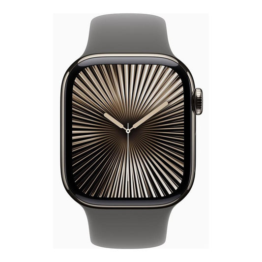 Smartwatch apple watch series 10 gps + cell 42mm natural titanium m - l
