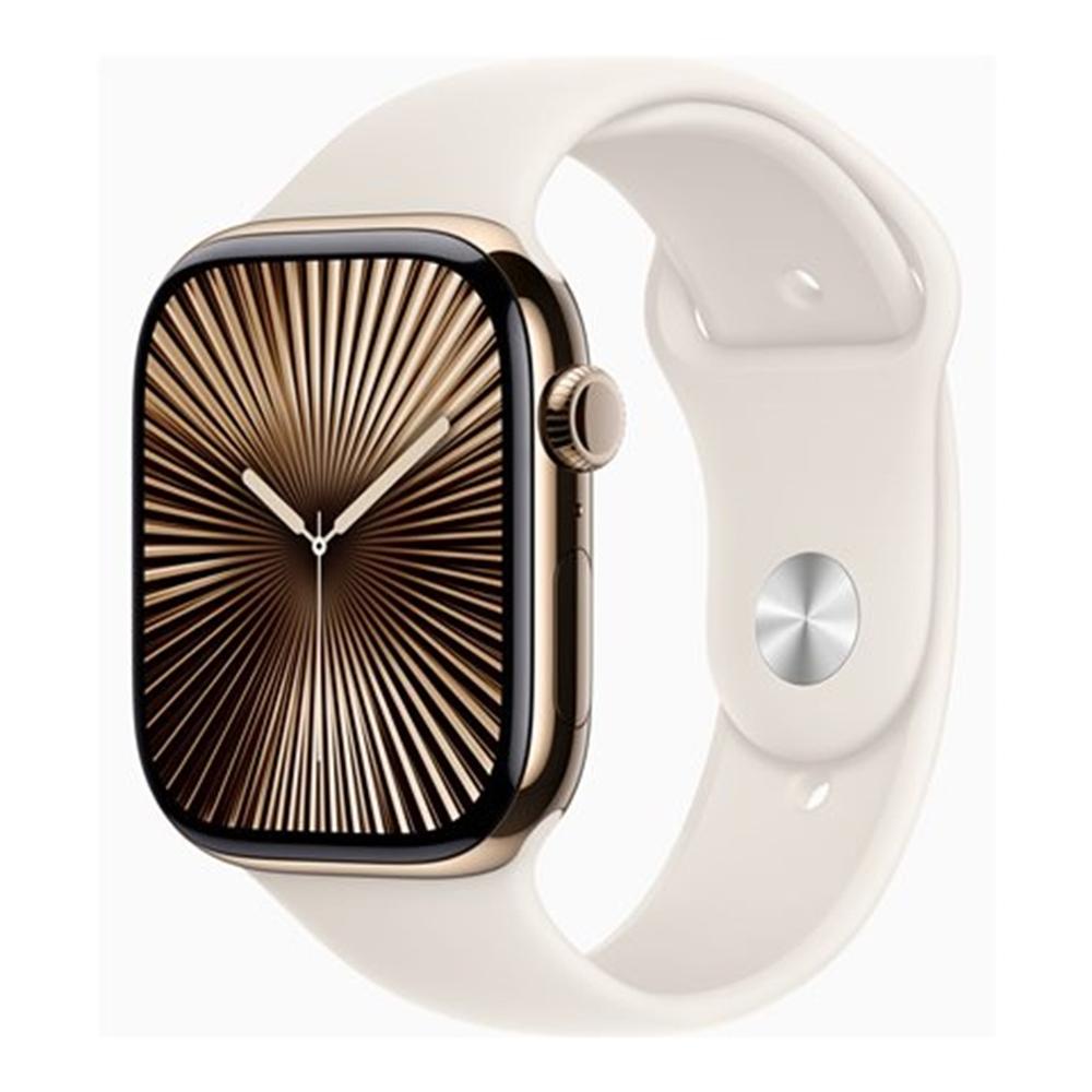 Smartwatch apple watch series 10 gps + cell 46mm golden titanium s - m