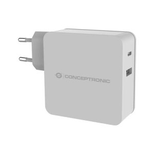 Cargador de pared quick charge 3.0 pd  pps 1puerto usb - c 1 puerto usb - a conceptronic althea 33w