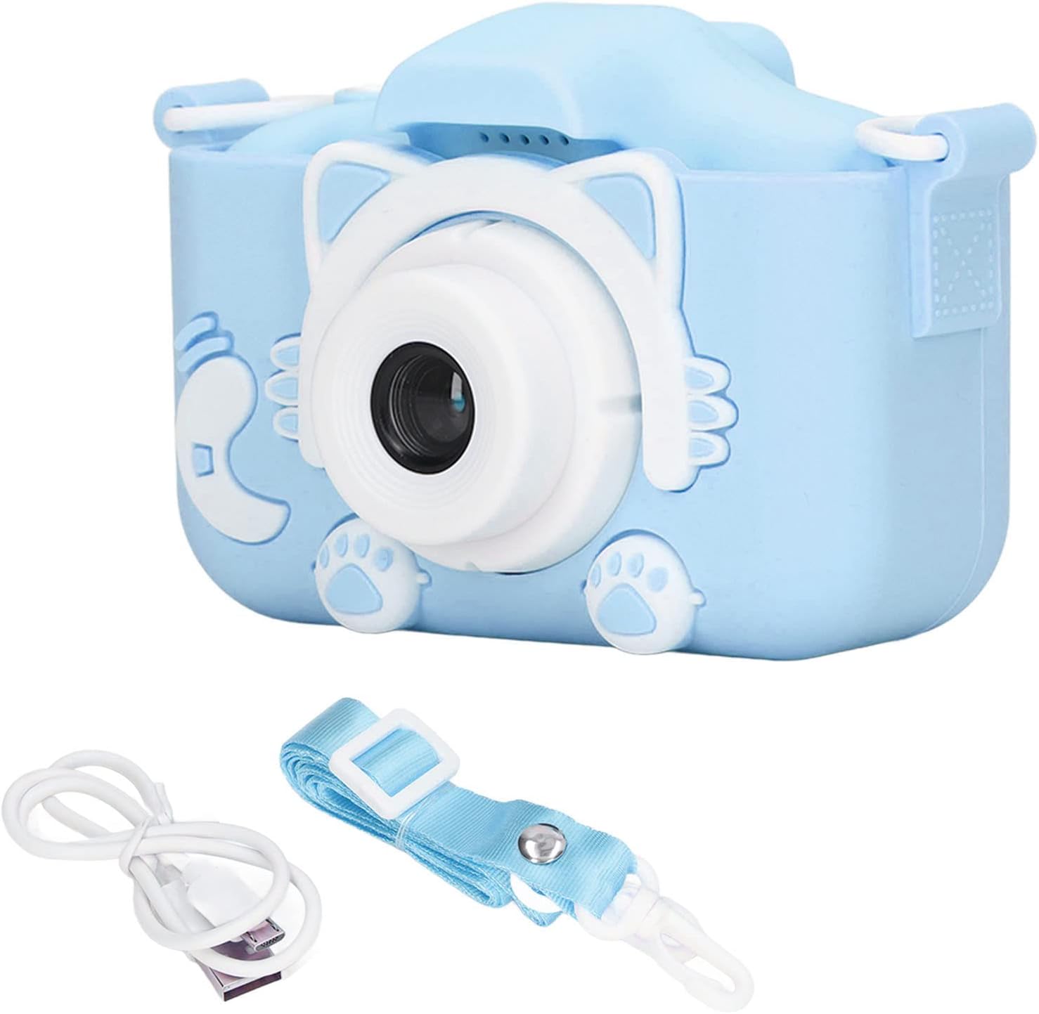Cámara para Niños 20MP HD 2.0” + Tarjeta 32GB – Azul y Rosa, Compacta y Divertida
