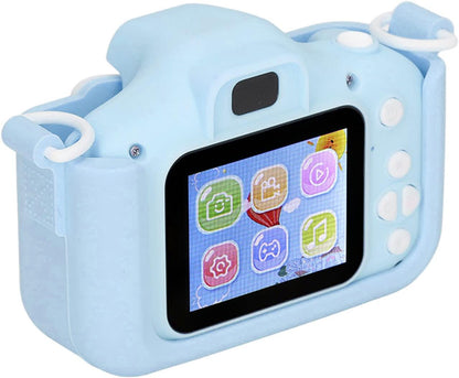 Cámara para Niños 20MP HD 2.0” + Tarjeta 32GB – Azul y Rosa, Compacta y Divertida