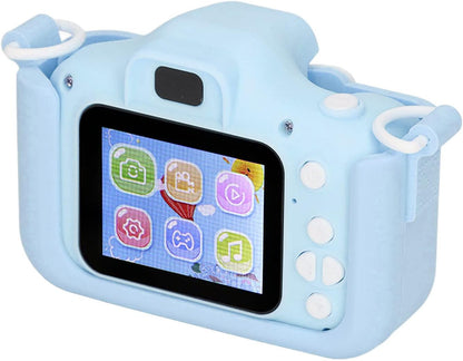 Cámara para Niños 20MP HD 2.0” + Tarjeta 32GB – Azul y Rosa, Compacta y Divertida