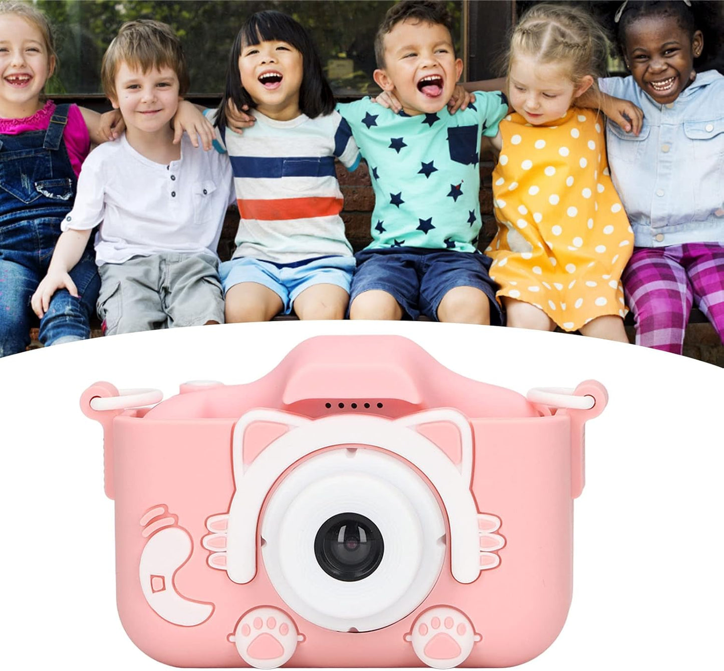 Cámara para Niños 20MP HD 2.0” + Tarjeta 32GB – Azul y Rosa, Compacta y Divertida