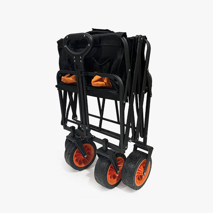 Carro de Playa Plegable 4 Ruedas Grandes – 100L de Capacidad, Hasta 80kg de Carga